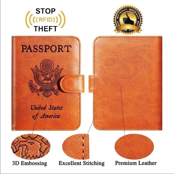 Passport Holder Cover Wallet RFID - Picture 14 of 16